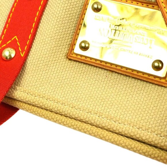 Louis Vuitton Beige Antigua Cabas MM Tote Bag - Picture 6 of 15